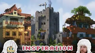 Getting INSPIRED in our building contest - Minecraft Inspiration ft. Blondskunk - Episode 2