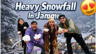 First Snowfall In Jammu 2026 😍 #dailyvlogs #trending 