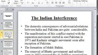 The Indian Interference in Pakistan Affairs