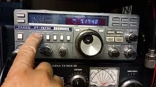 The Gentlemans Club HF DX Group net on 40m. FT-757GX & 90' random wire