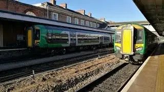 Trains at Worcester Shrub Hill
