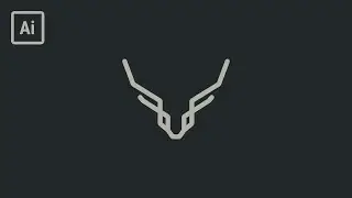 Create a minimalist Deer Logo in Adobe Illustrator Easy Logo Design Tutorial