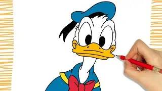 Como desenhar o PATO DONALD I Fácil