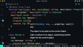 The Ultimate TypeScript Course, Method Decorators