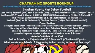 ChathamNC Sports Roundup - 10.24.25