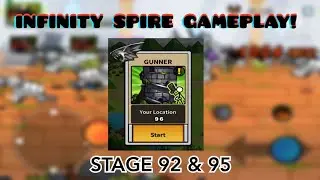 Cartoon wars 3 - Infinity spire gunner stages 90+ with 7 star flame ninja (gameplay)