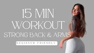 15 Min Strong Back & Arms Workout | Tone, Strength & Posture | dumbbell Workout 
