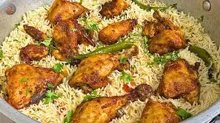Fried Chicken Pulao Recipe | Chicken Yakhni Biryani | Fried Chicken Pulao Platter