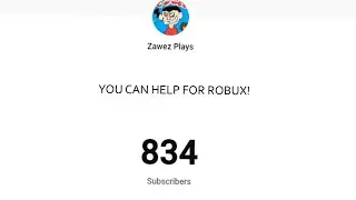 Help Me So I Can Give You Robux! #roblox #zawezplays #1000subscribers