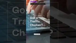 Got a Traffic Challan?😳 Your Car  Insurance Could Be at Risk! 😲 Check this before you pay #shorts