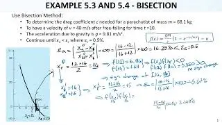 Numerical Methods Lec15 Ch05 Roots of Equations4 Bracketing Method1 - Bisection Method Example