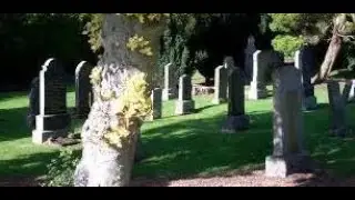 Autumn Graveyard On History Visit To Trinity Gask Perthshire Scotland