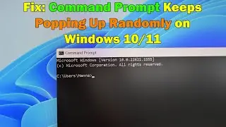 Stop Command Prompt from Opening Randomly: Easy Fix for Windows 10/11