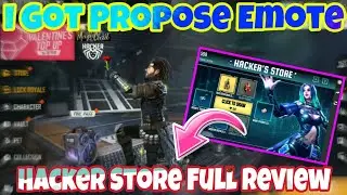I Got Propose Emote In Free Fire | Hacker Store 3.0 Review | How to get Gun Skin From Hacker Store