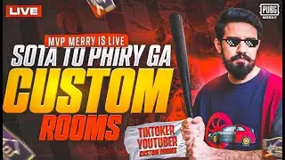 LEFT 400 POINTS ULTIMATE RANK + PUBG Mobile Custom Room Live | Room ID & Password | MVP MERRY LIVE