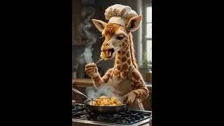 Giraffe's life,  Giraffe lifestyle, Giraffe working as a human being, Ai videos, learn