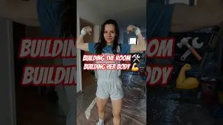 Room Reno Reps: Biceps Break! 💪🛠️ #girlswholift #fitness #shorts