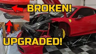 CARBON FIBER UPGRADE! Installing Capristo Ferrari 458 Front Canards