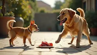 This Tiny Chihuahua Thinks He&rsquo;s the Boss of a Golden Retriever 😭🐕