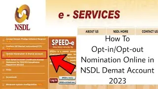 How To Opt-in/Opt-out Nomination Online in NSDL Demat Account 2023 | Update Nominee in Demat Account