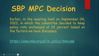 SBP Monetary Policy Committee Policy Rate Decision #monetarypolicy #centralbank #feedshort #ytshort