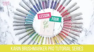 Lesson 4 of the Karin Brushmarker Pro Tutorial Series: Leaf #3