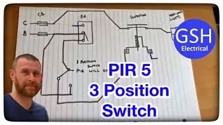 PIR, Contactor & 3 Position Switch - Wiring Diagram Part 5
