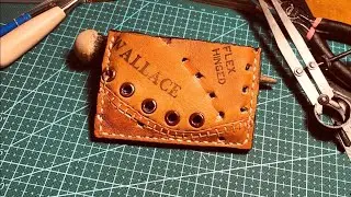 How to make a minimalist wallet//FROM A BASEBALL GLOVE