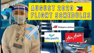 UPDATED: August Flights Schedule (Philippines) Pal, CebuPac, AirAsia