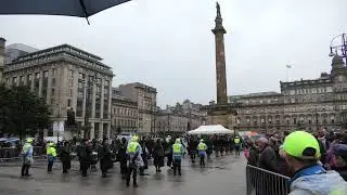 Oor Wullie cheers on The Pipes & Drums