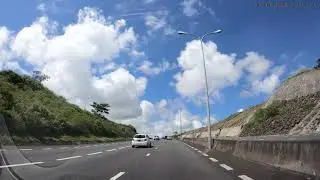 Mauritius Street View - Uphill on Terre Rouge - Verdun - Trianon Link Rd | Driving on Mauritius
