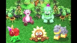My Singing Monsters: Dawn Of Fire | The Continent - Flowah, T-Rox, Barrb, Thrumble, Yelmut (quintet)