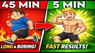 🔥5-Minute Fat Burning Workout at Home | No Equipment Full Body Burn!