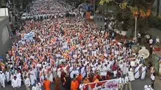 महाबोधी महाविहार मुक्ती आंदोलन पाठिंबा पुणे लाईव्ह