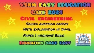 GATE 2021 Civil Engineering Solved Question Papers in Tamil