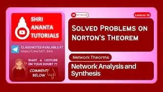 Solved Problems on Norton's Theorem #electricalengineering #network #nodalanalysis #seriescircuit