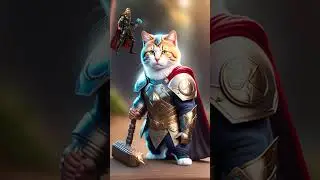 Avengers cat thor, iron man custom #animals #avengers #custom #thor #ironman #hobby #kids #action