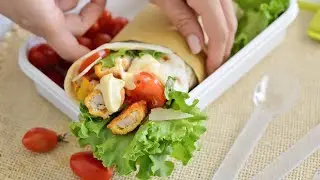 Wrap con pollo croccante cotto al forno
