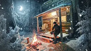 ДОБРАЛСЯ в БОЛЬШУЮ ИЗБУ | КРУГОМ ДИКИЕ ЗВЕРИ и СНЕГОПАД - УЛУЧШАЮ ДОМ В ГЛУШИ