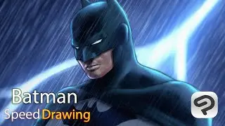 Batman  - Speed Drawing  (CLIP STUDIO PAINT)