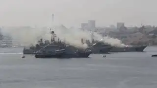 День ВМФ в Севастополе 2016: БДК стреляют из 