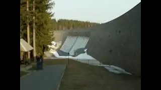 Talsperre Muldenberg Hochwasser &Uuml;berlauf