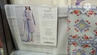 SAYA Khadar collection new article unstitched 3 piece Rs 2990#