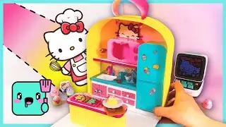 Super Cute DIY Hello Kitty Kitchen 🎀🍰✨ Miniature Paper house