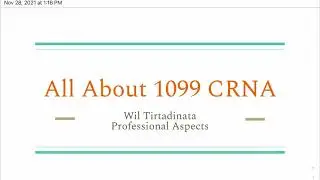 All About 1099 CRNA