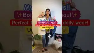 Myntra Bottom Wear Haul Under Budget😱| Jeans haul✨#myntrafinds #jeans #bottomwear