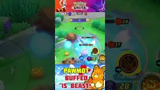 BUFFED PAWMOT IS BEAST!💀🔥 #pokemonunite #shorts #pawmot