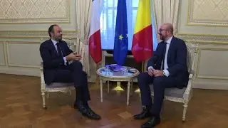 Brussels: French PM meets Belgian counterpart