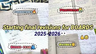 Starting final revisions for BOARDS🔥 | preboards end practicals Start✅ | CBSE 12th grader 