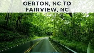 Driving from Gerton, NC to Fairview, NC via US-74 Alt West